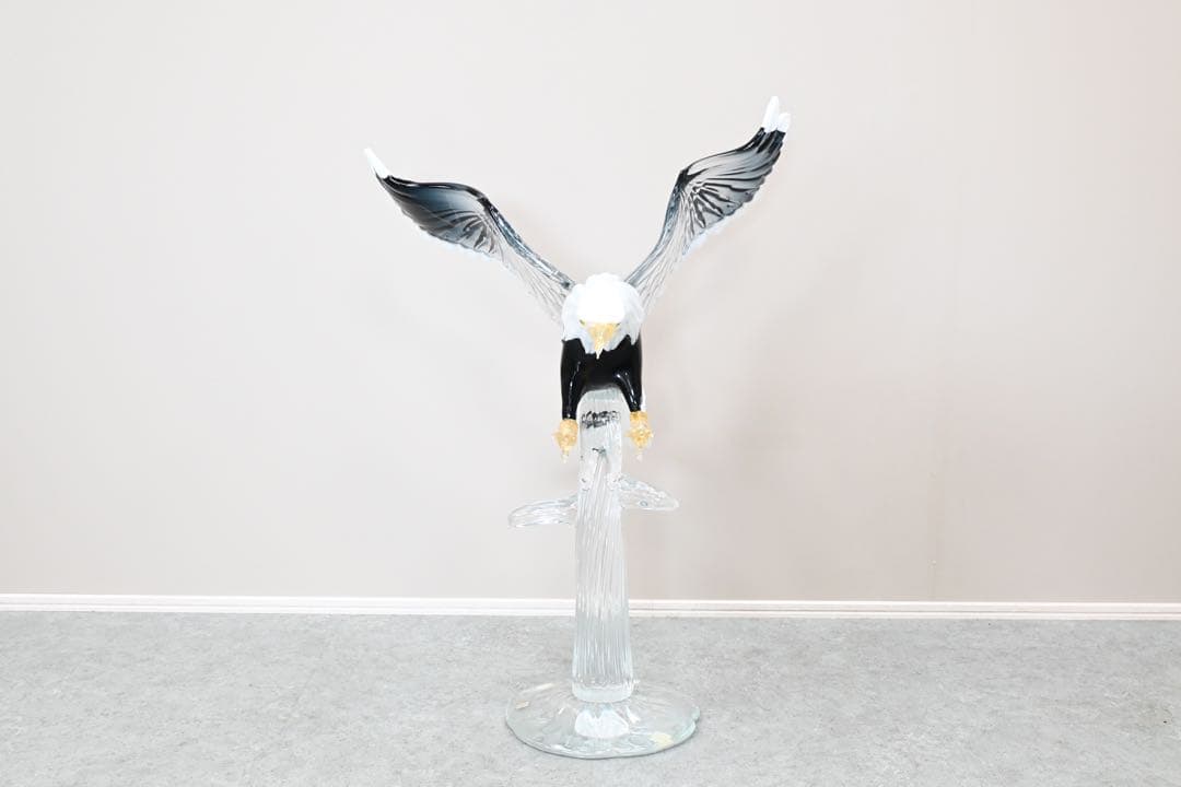 極美品】Zanetti Murano ザネッティ ムラーノガラス 220万 鷲