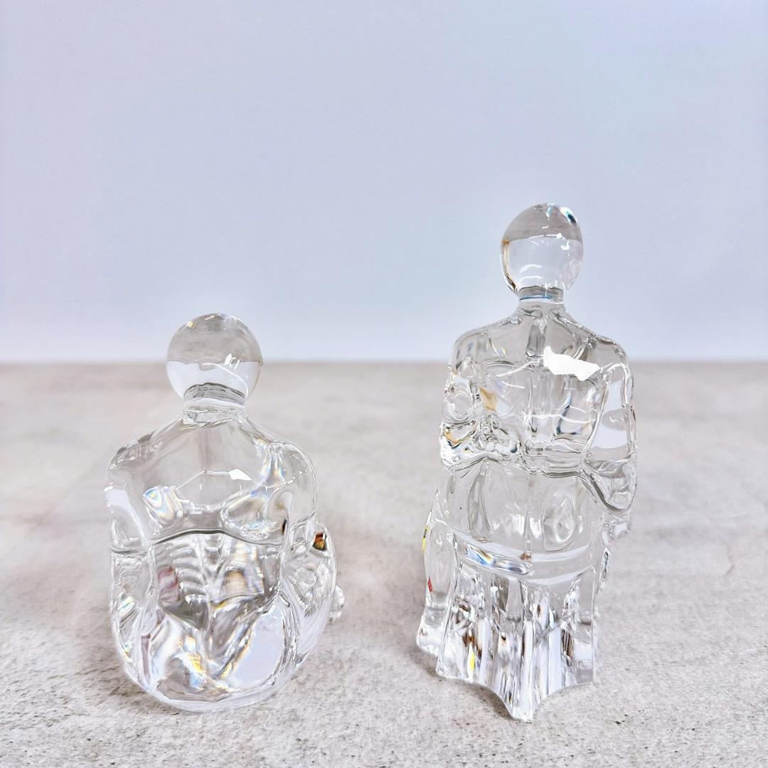 Sweden Orrefosクリスタルガラスボウル花瓶小物入置物