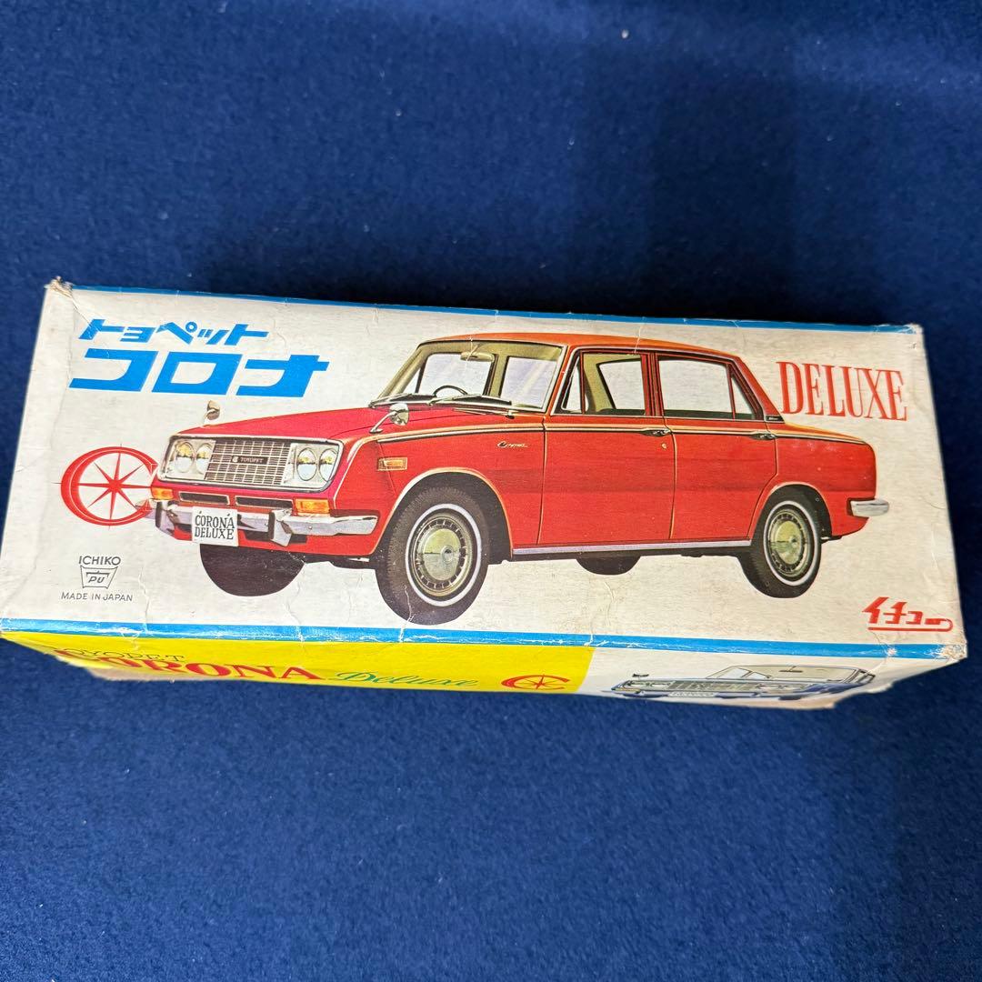 イチコー トヨペット コロナ デラックス ブリキ ミニカー フリクション 箱付き