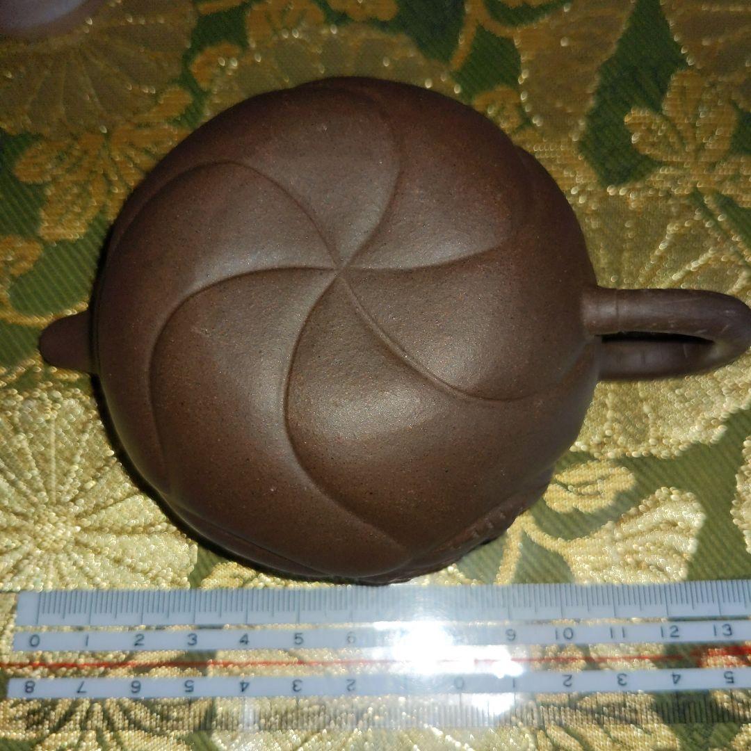 最終価格】中国 紫砂朱泥 彫刻入 急須水滴