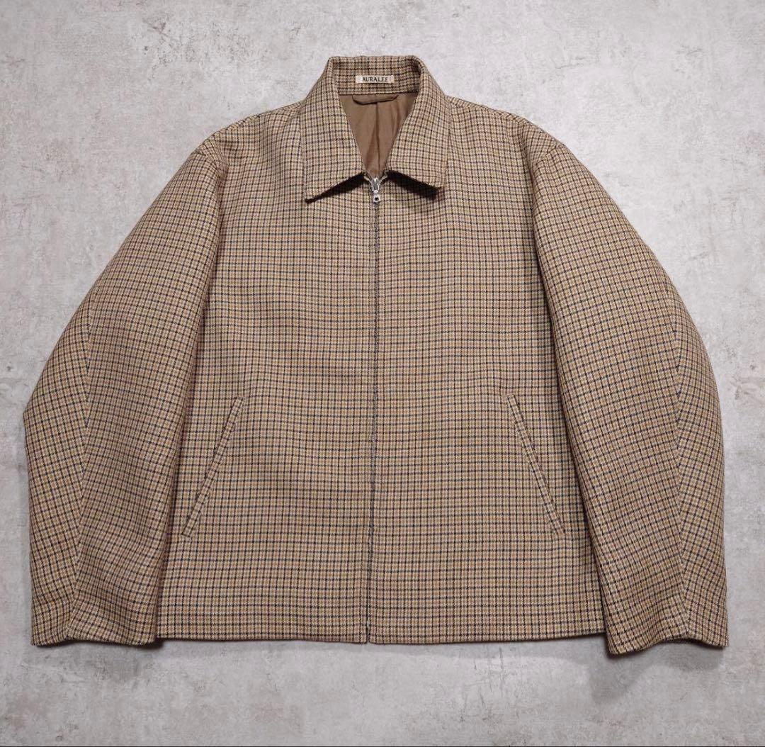 ジャケット・アウター 17AW DOUBLE FACE CHECK ZIP BLOUSON AURALEE -Double Face Check Zip Blouson- | twelve blog