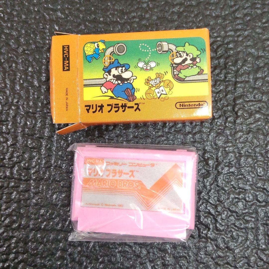 ファミコンカセット実物大消しゴムマリオブラザーズ