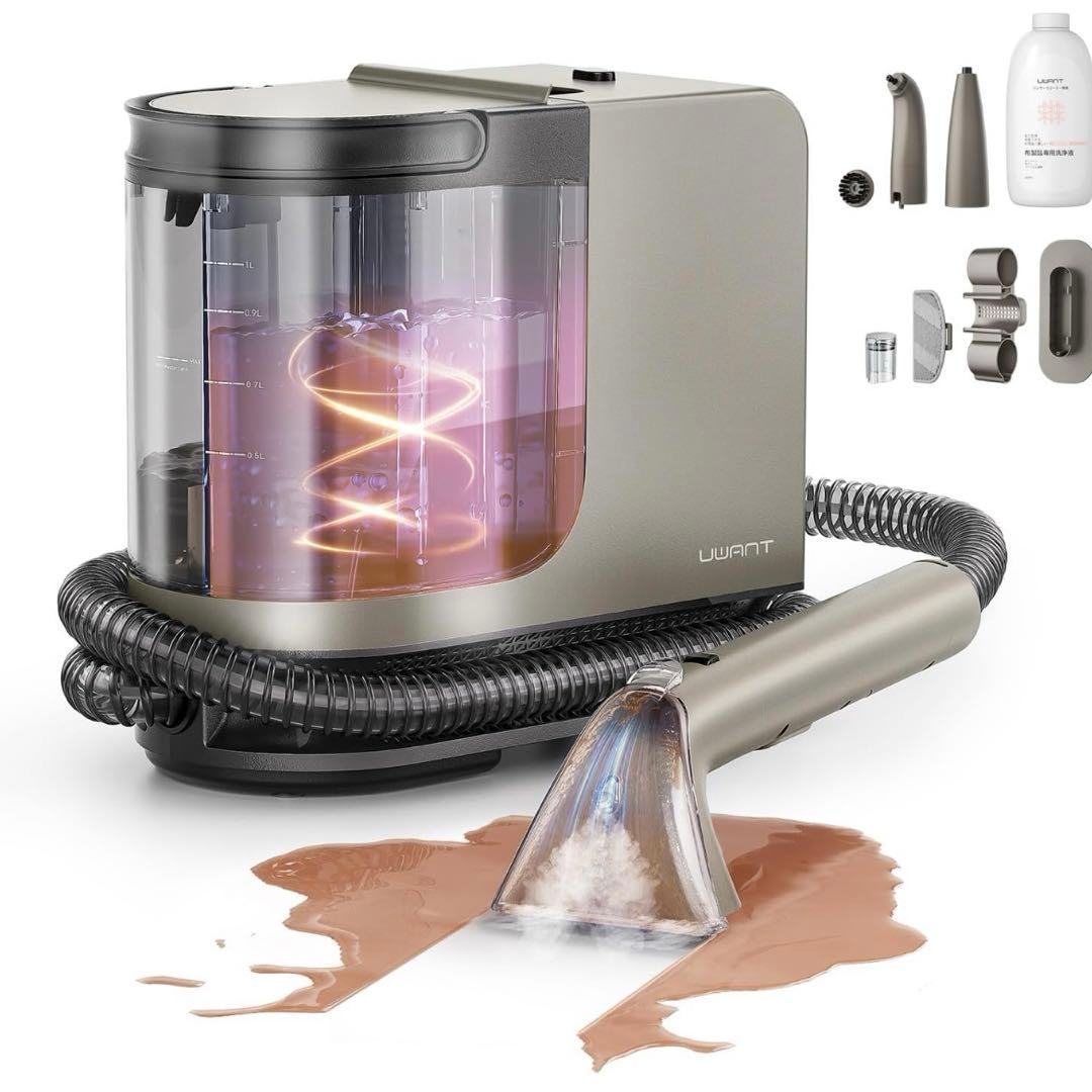 カーペットクリーナー 超強吸引力スチームクリーナー 高温5種類のプロ