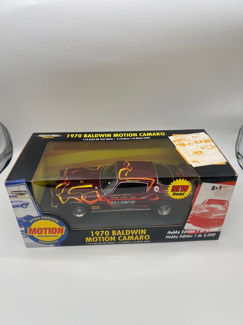 No412ミニカー1/18箱ありBALDWIN MOTION CAMARO