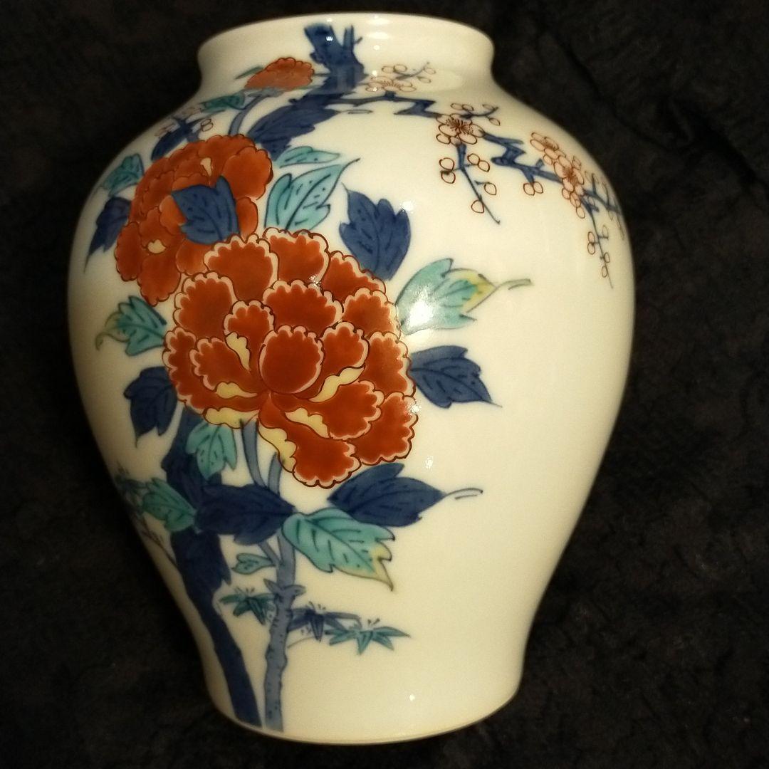 有田焼 重要無形文化財 今泉陶園 十二代 今泉今右衛門 色鍋島 錦梅牡丹