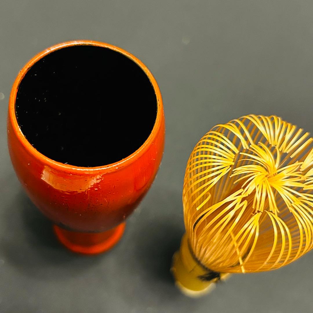 茶道具セット 利休茶箱 鎌倉彫 香合 茶巾筒 茶筅筒 鎌倉彫 根来塗