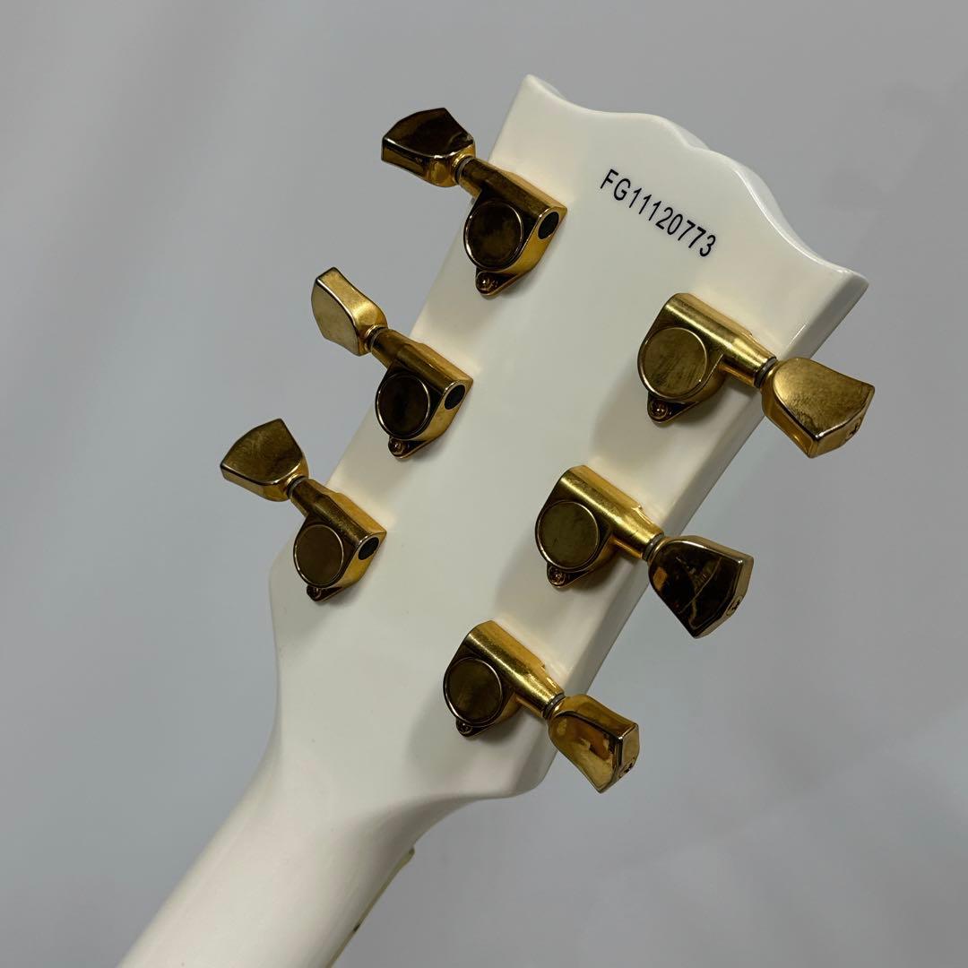 Burny レスポールカスタム ホワイト セットネック仕様 バーニー 白