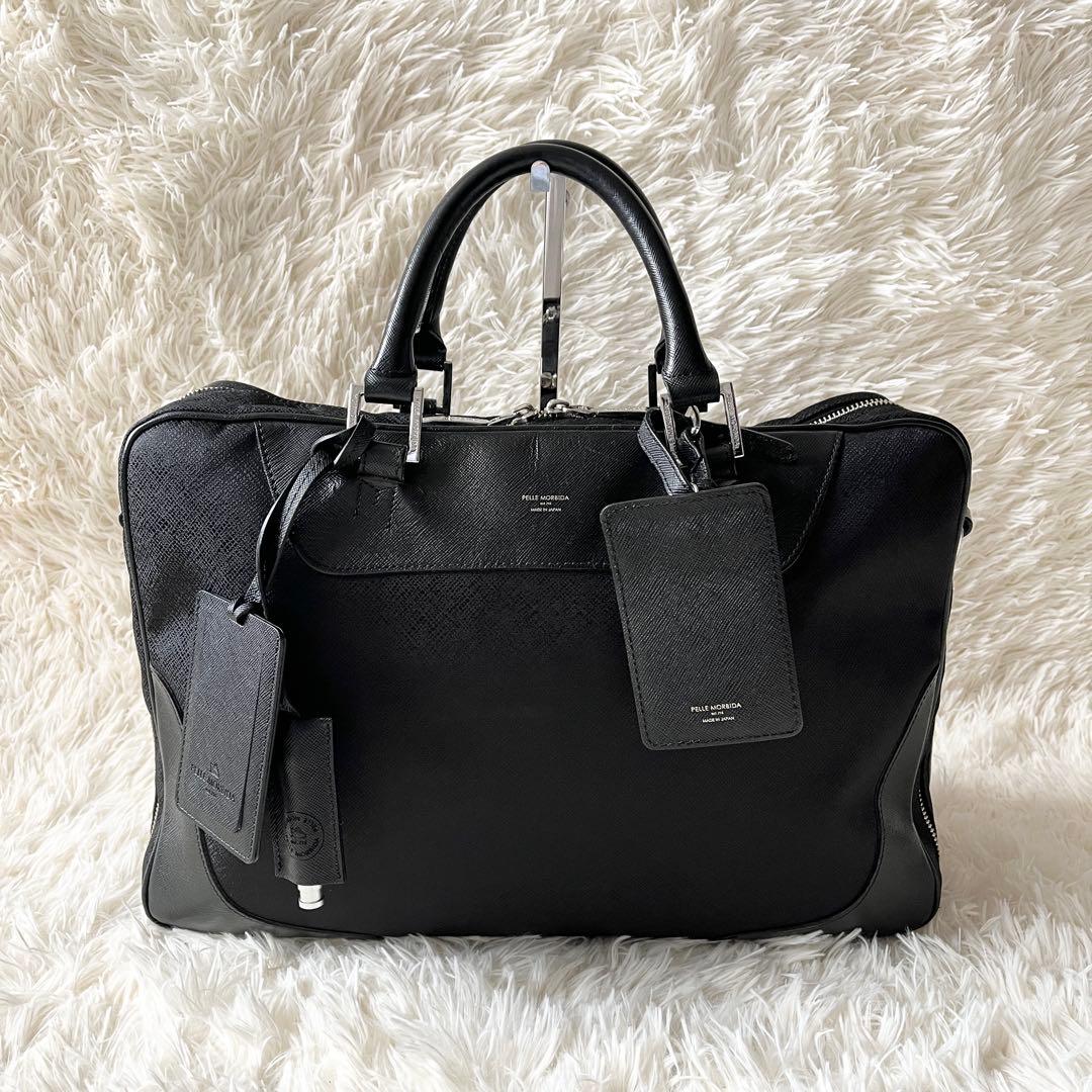 美品✨PELLE MORBIDA ペッレモルビダ　ブリーフケース　2way 黒