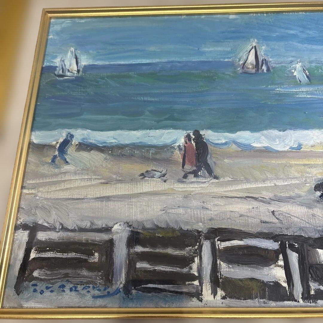 日曜日のドーヴィル海岸（ノルマンディー地方）唐川武