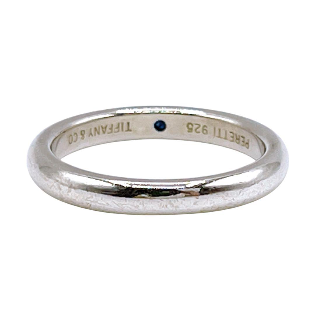 美品 ティファニー 925 サファイア リング 指輪 シルバー 青 レディース