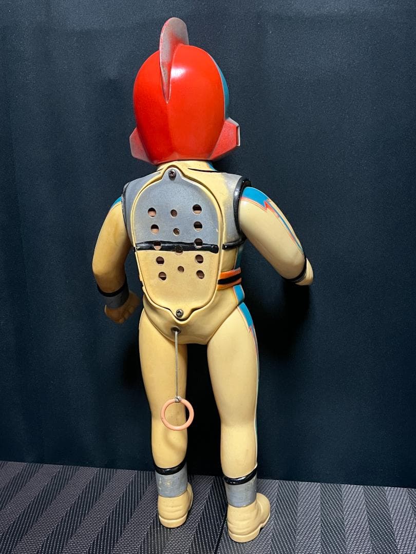 ソフビ◇ ヨネザワ トーキング 突撃ヒューマン ◇約38cm 当時物 70年代