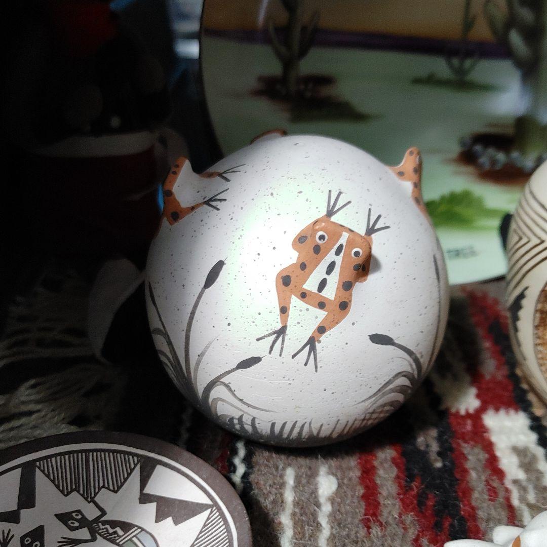 ズニZUNI ポタリー カエル ネイティブアメリカン インディアンジュエリー