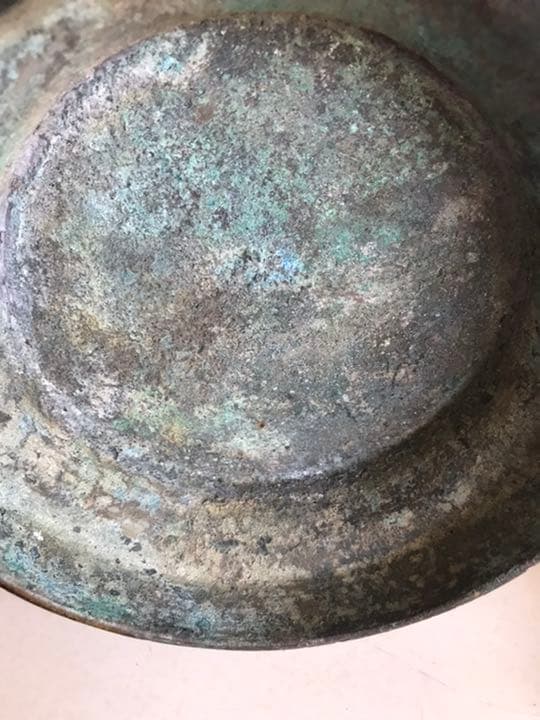 古董，藏友旧藏寄売，青銅製，「商獸面紋提梁器」祭祀