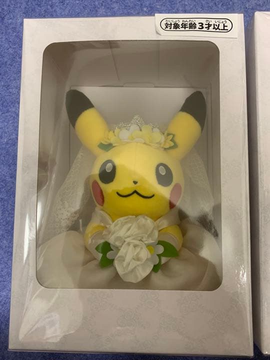 人気 ポケモンウエディング ピカチュウぬいぐるみセット 洋装ver