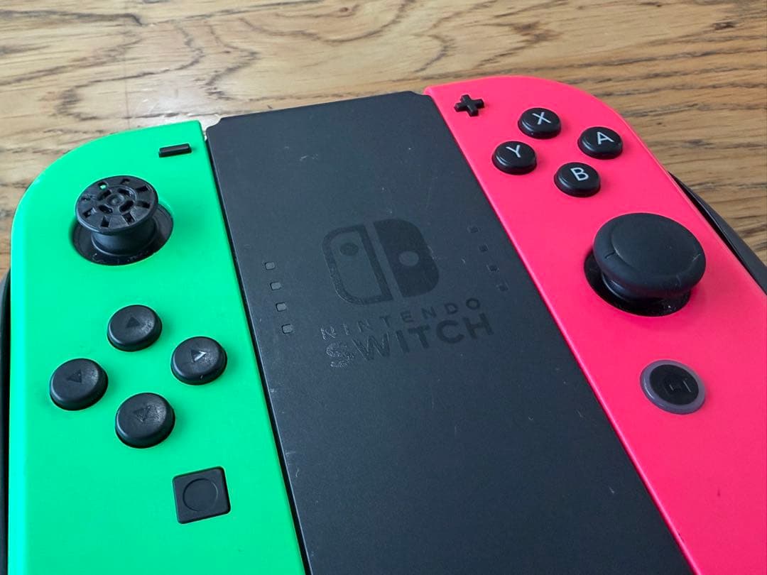 Switch 本体セットJoy-Con グリーン&ピンク付き　動作確認済