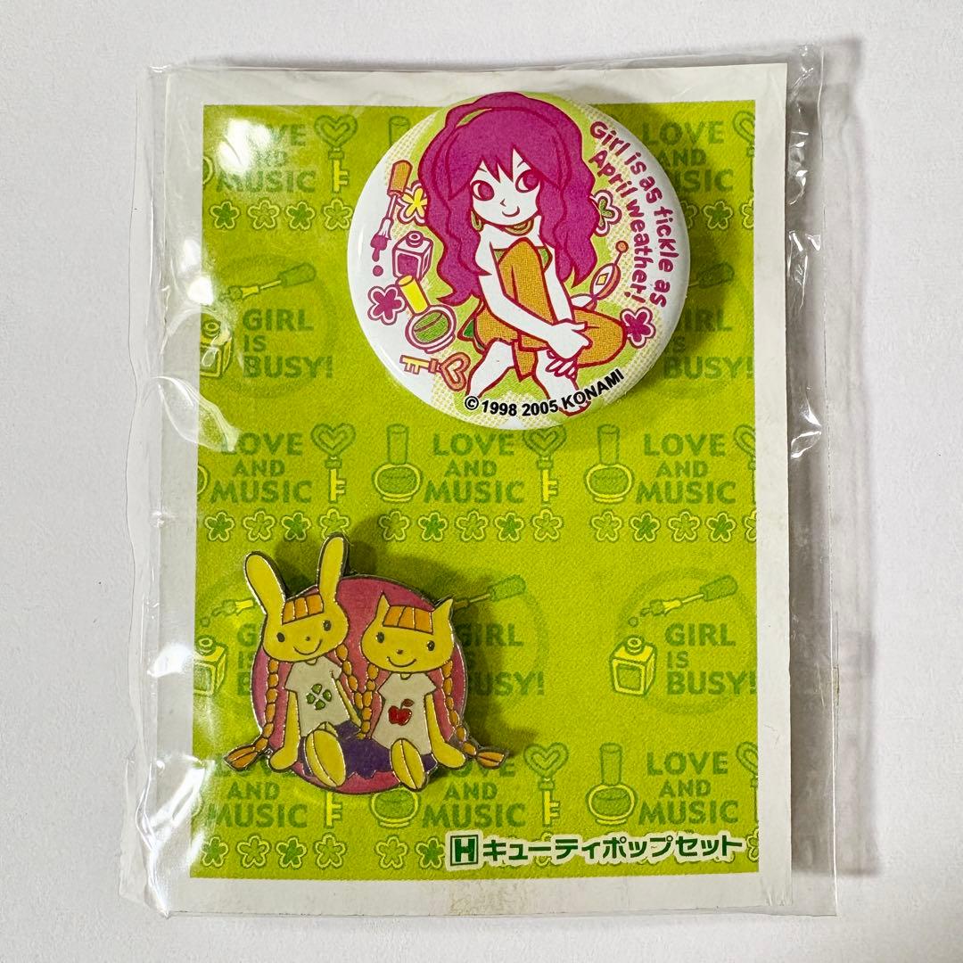 ポップンミュージック 缶バッジ＆ピンズ（ミサキ、ミミ＆ニャミ