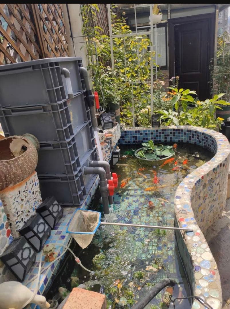 45wポンプ付き池フィルター万能濾過装置 池フィルター最高濾過装置大