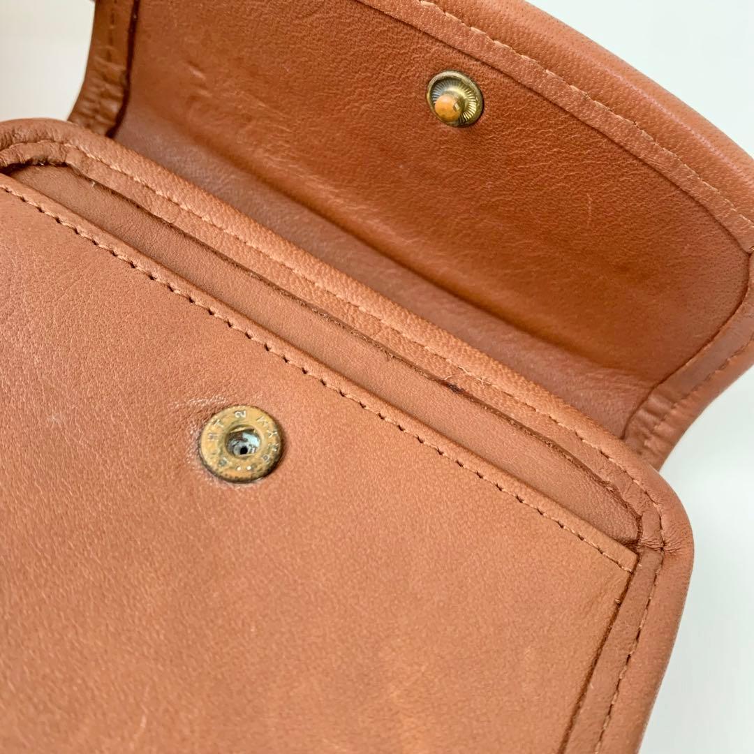 【オールドコーチ】COACH ケース　小銭入れ　ブラウン　キャメル　レア