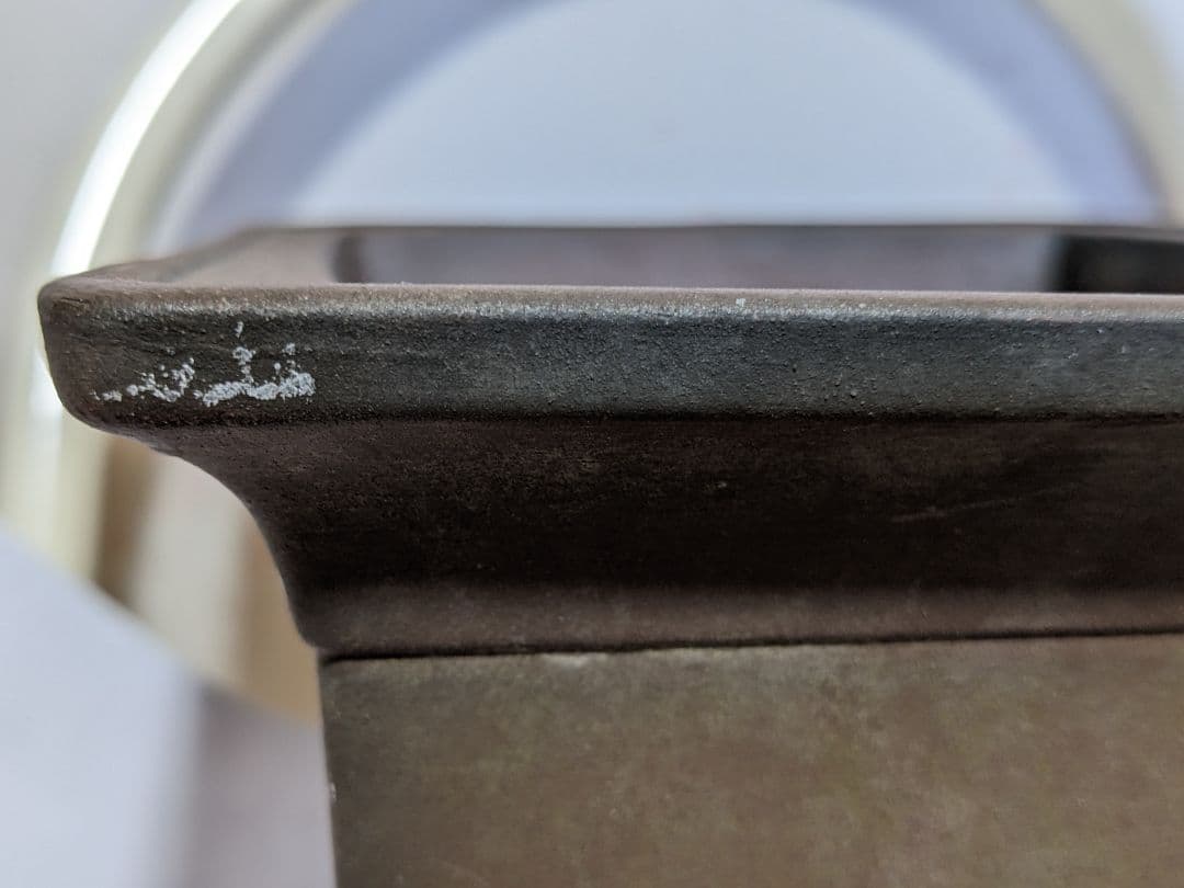 ♢紫砂 紫泥 盆栽鉢 美術品 ？志那鉢 中国鉢 コレクション 骨董品