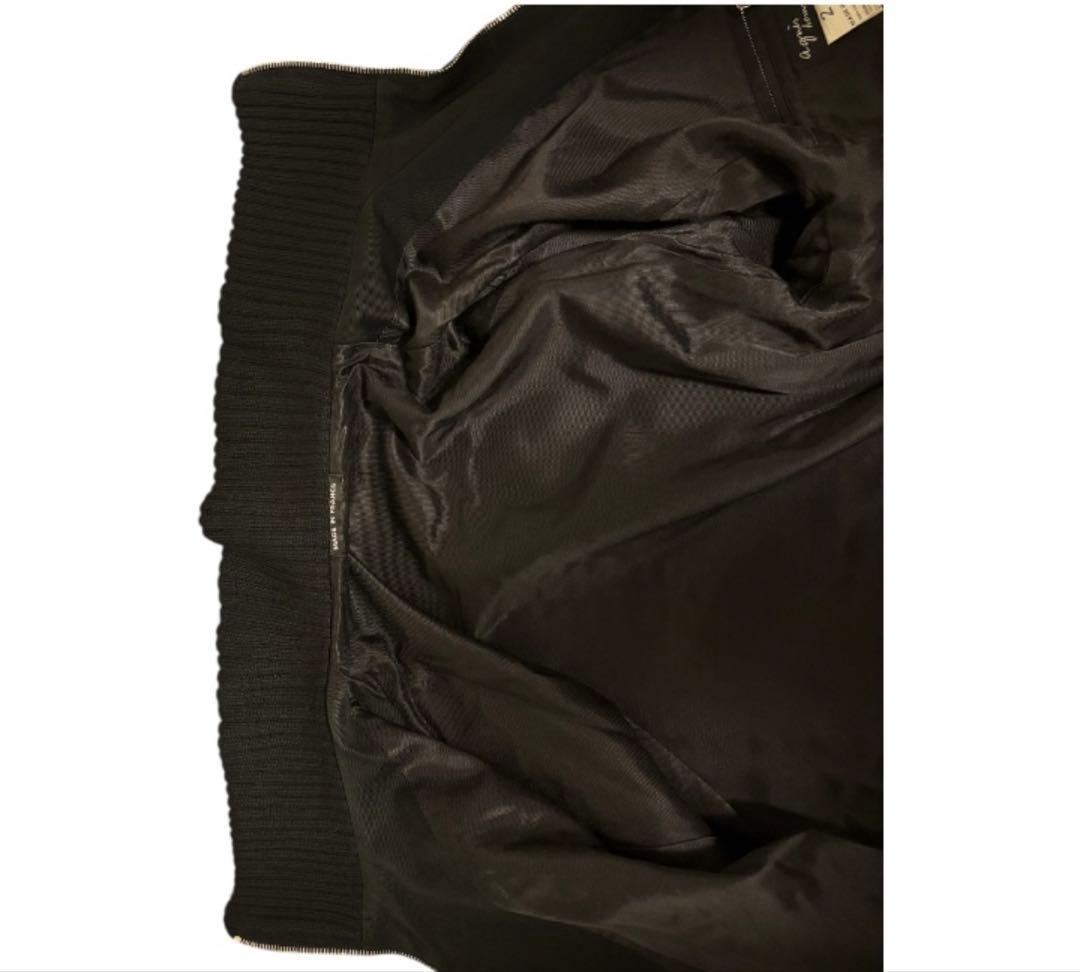 90'〜00's agnès b. 襟袖リブ コットンブルゾン フランス製