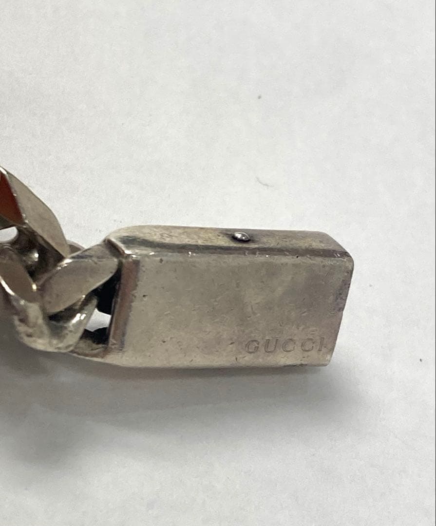 GUCCI 喜平ブレスレット silver925刻印 イタリア製 廃盤 リンク◇