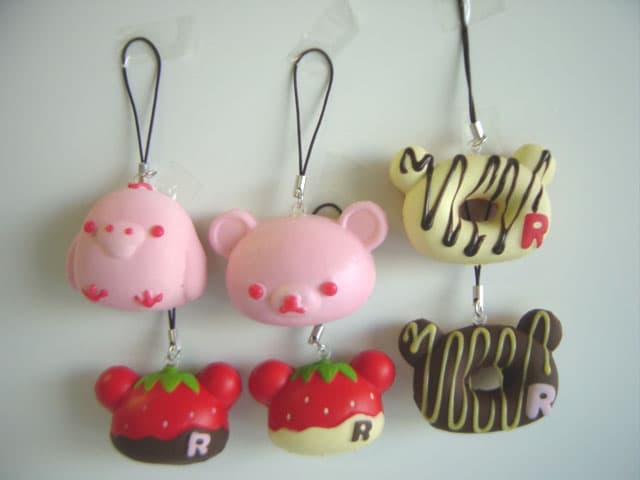 ♯Gzm17ET リラックマ ふわふわ スイーツ ストラップ 全6種 - メルカリ