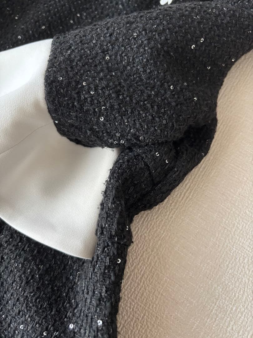 Leja スパンコールAラインワンピースドレス