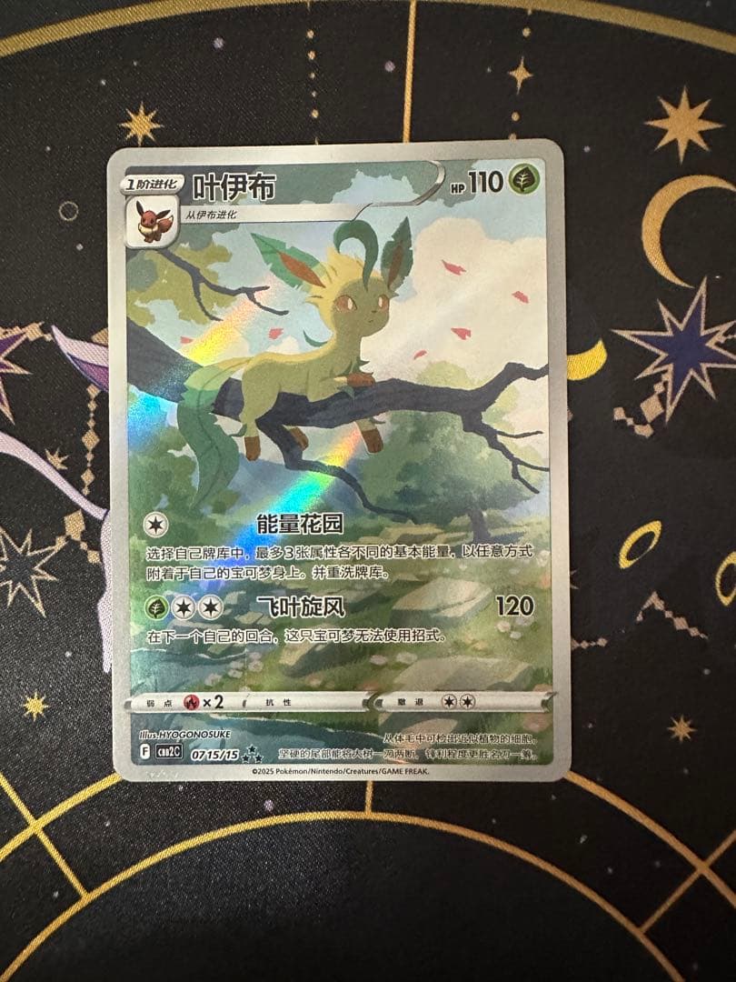 ポケモンカード中国版リーフィアAR 宝石包限定
