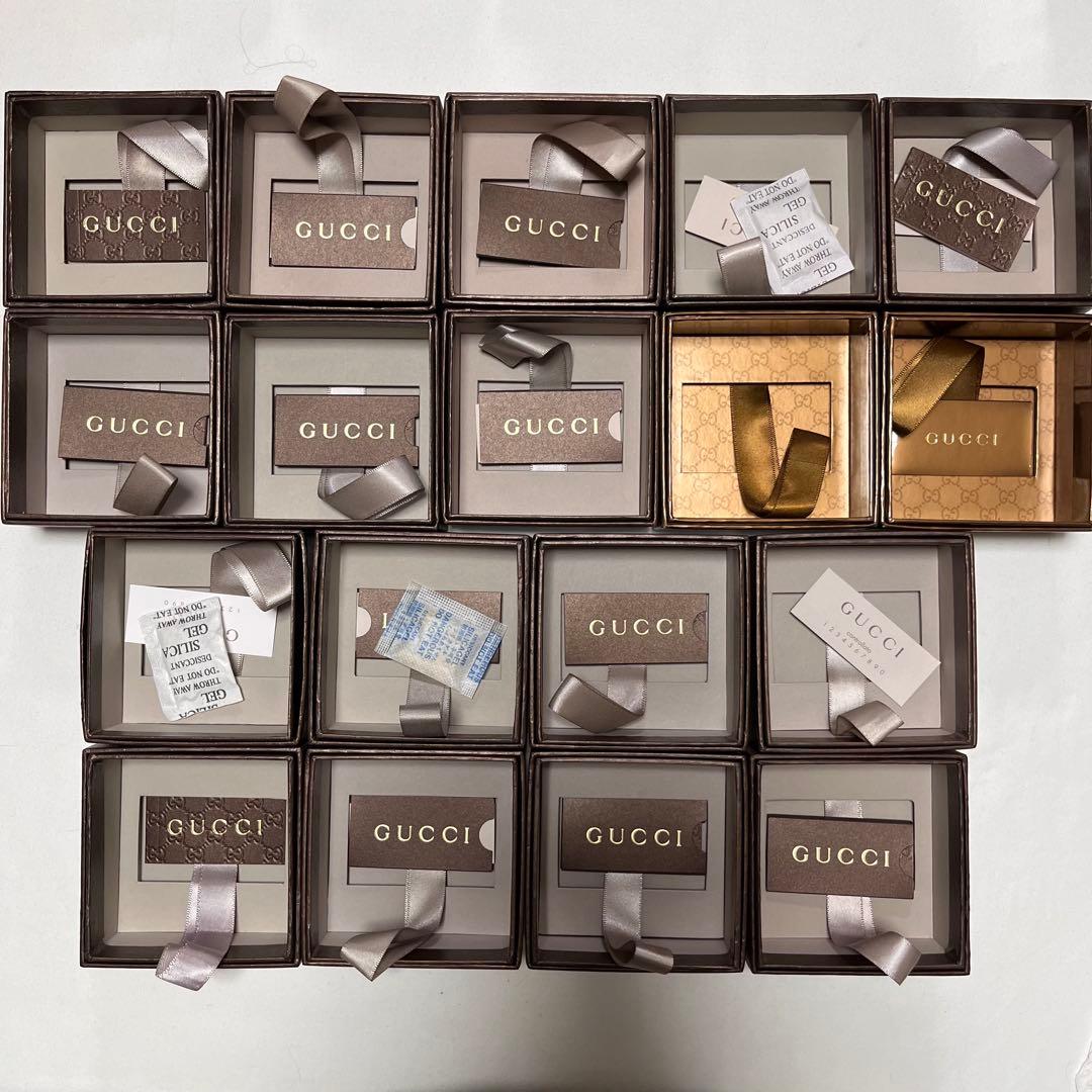 グッチ アクセサリーケース 保存袋 空箱 18個セット まとめ売り