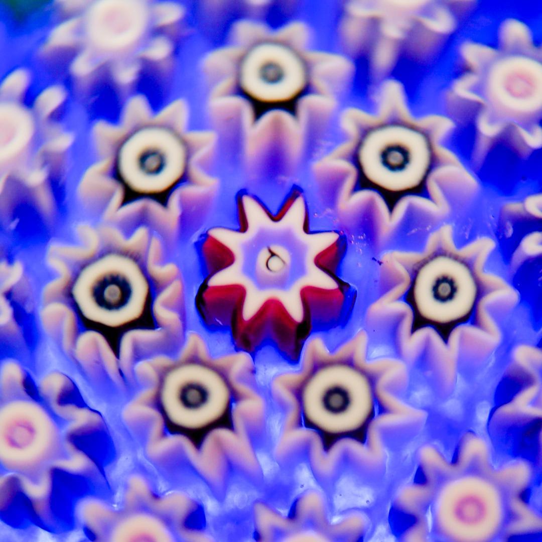 パースシャー Star Pattern 八芒星 ミルフィオリ ペーパーウエイト