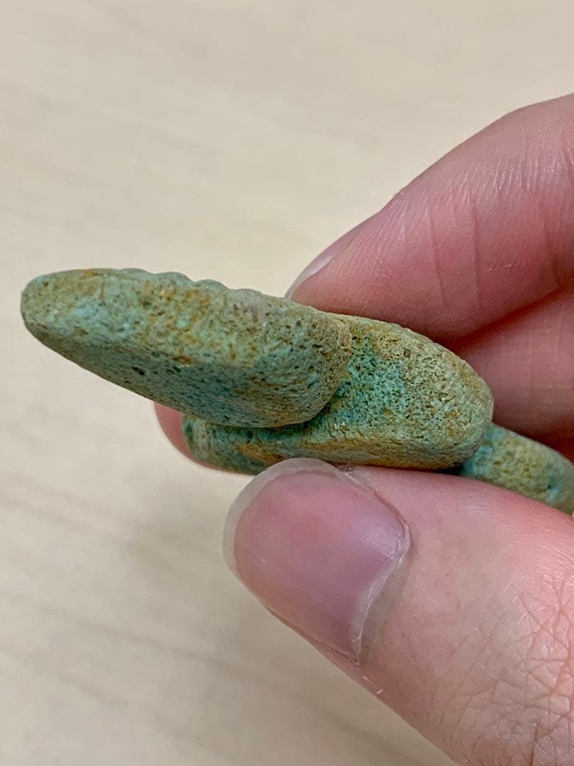 古代エジプト出土ファイアンス製ウシャブティガンダーラホルススカラベ