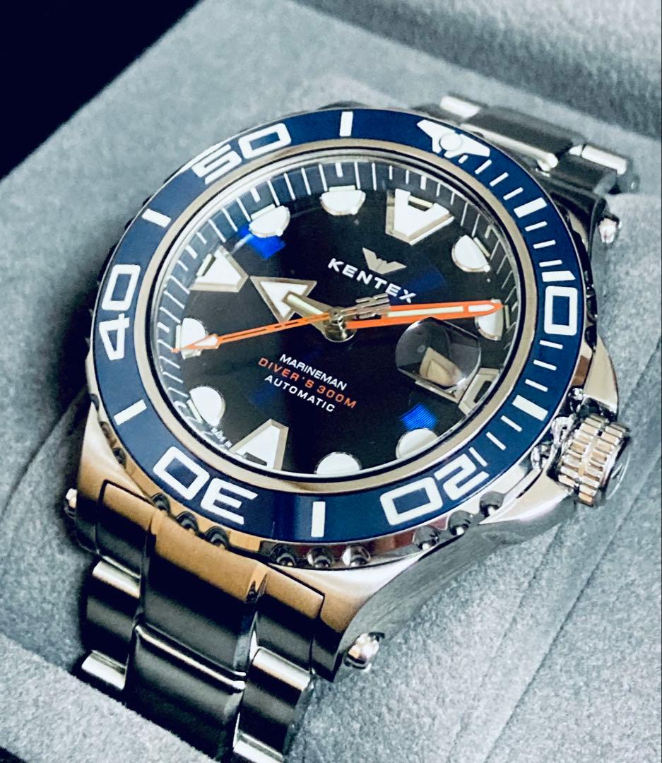 美品！KENTEX マリンマンシーアングラー S706X-02 日本製 自動巻き