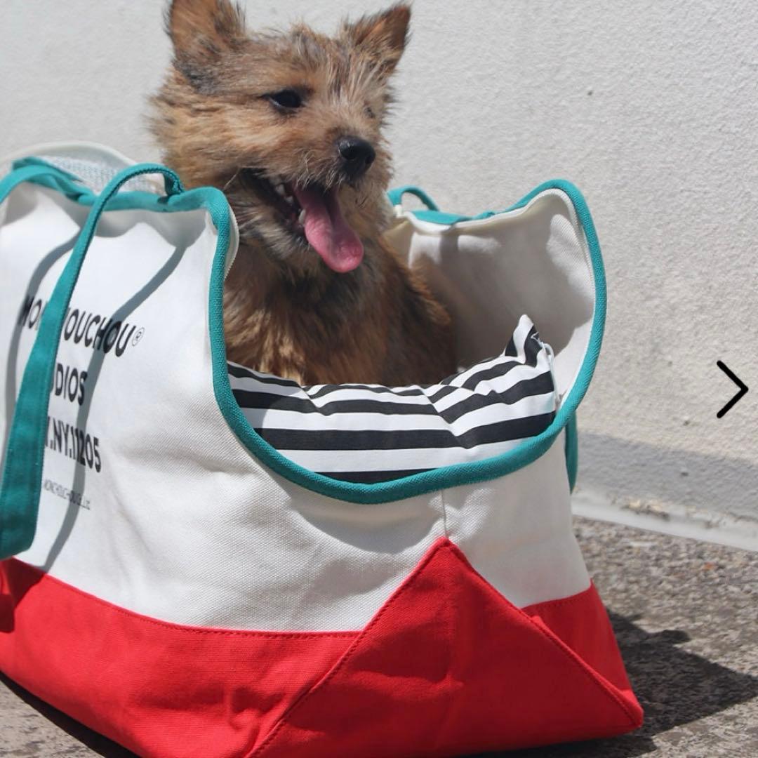 新品】monchouchou Studio Bag ホワイト 犬用バッグ 韓国 - メルカリ