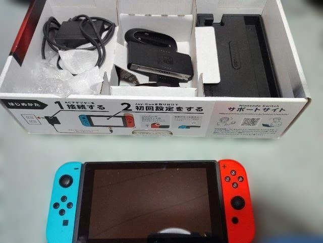 Nintendo Switch 青/オレンジ 本体 有線接続付き