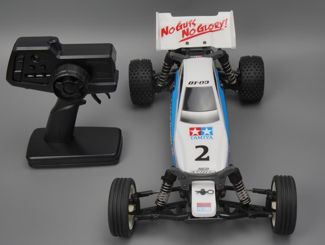 タミヤ DT-03 ネオマイティフロッグXB オプション9個付きのラジコン