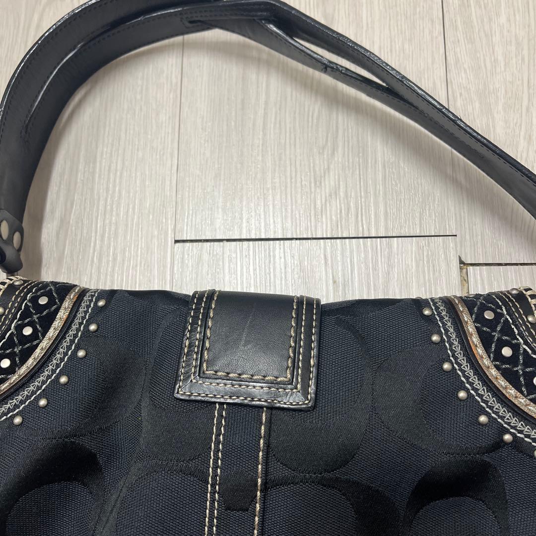 最終価格！コーチ1048ショルダーバッグ　ブラック