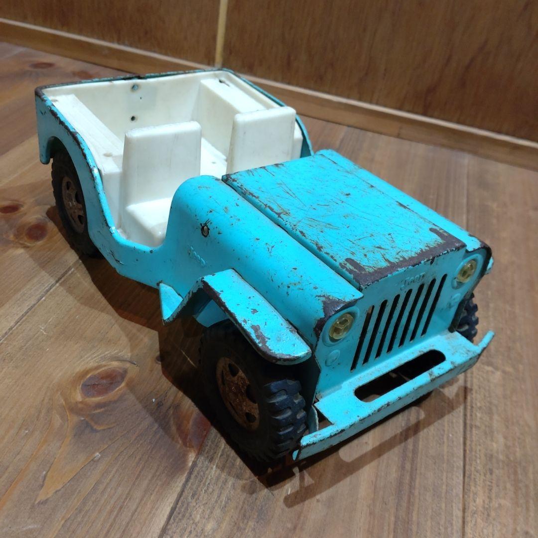 USA製 ビンテージブリキ Tonka トンカ Jeep 車 おもちゃ オールド