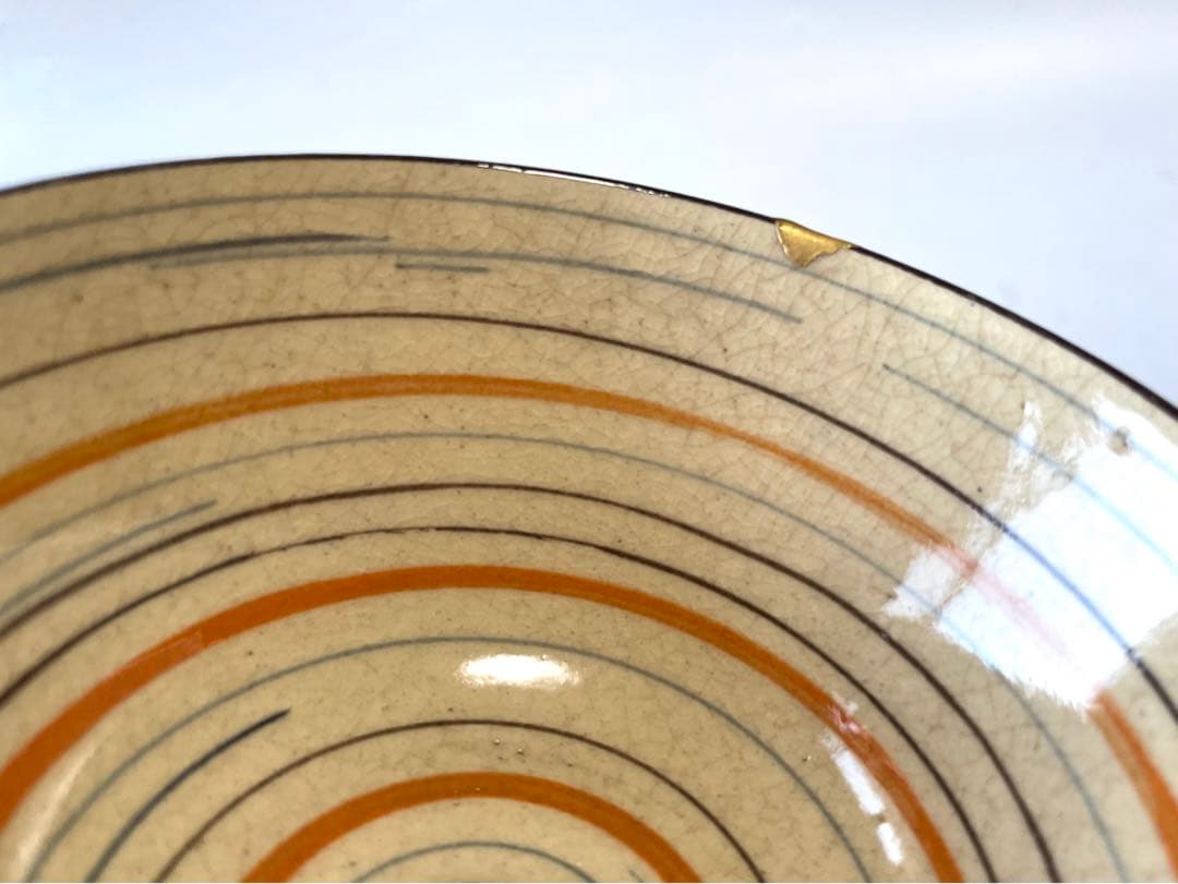 骨董 アンティーク 麦藁手 蓋碗 蓋茶碗 お碗 飯碗 絵瀬戸 白州正子 民芸