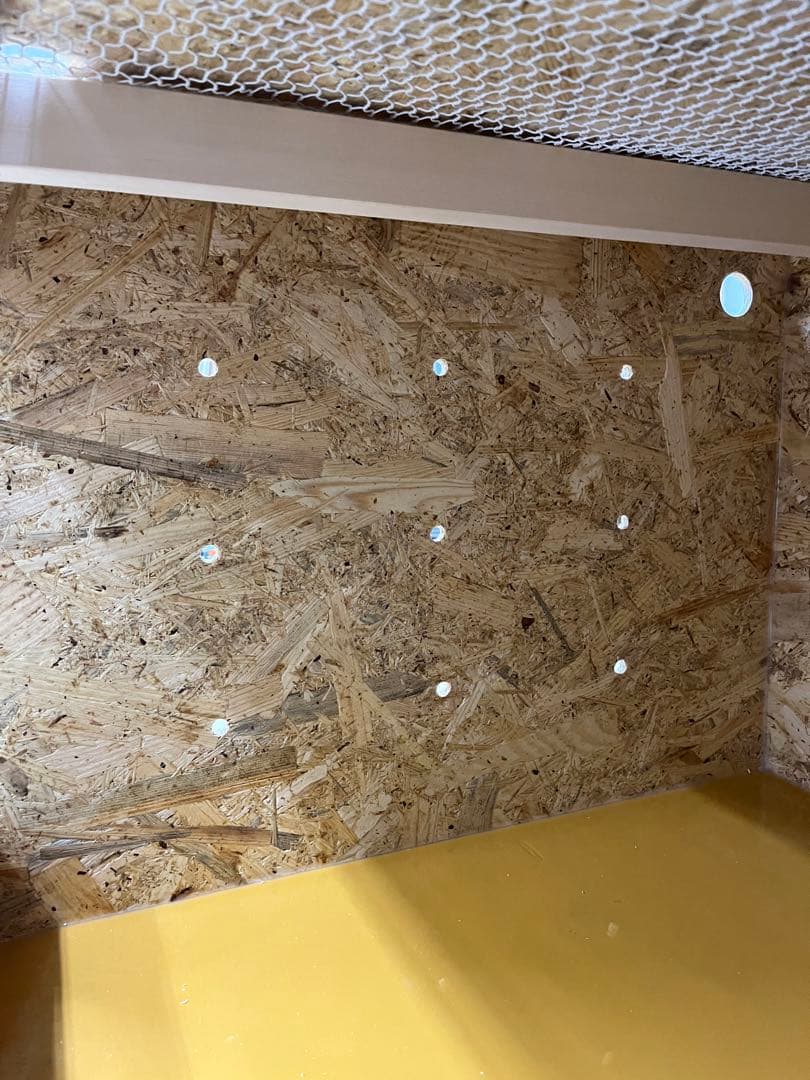 温室度計内臓！OSB木製ケージ600(未使用) 爬虫類ケージ 1500×600×