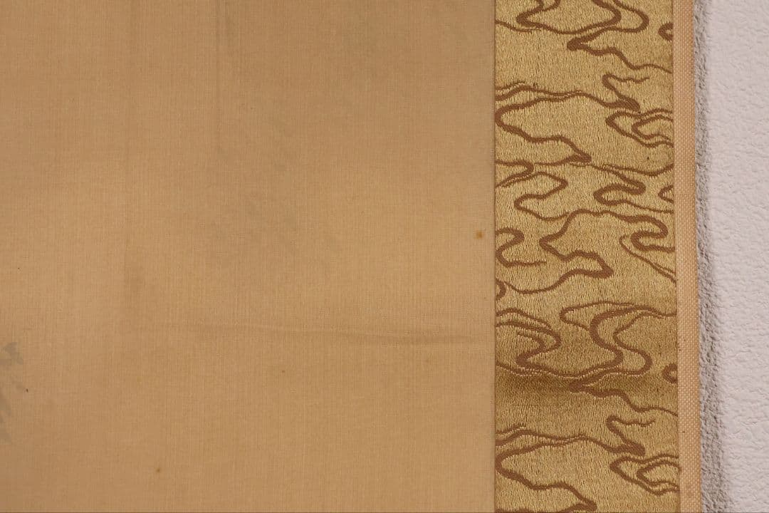 模写】松雲山人 飛瀑図 滝 人物 山水 絹本 掛軸 彩色 MB130 - メルカリ