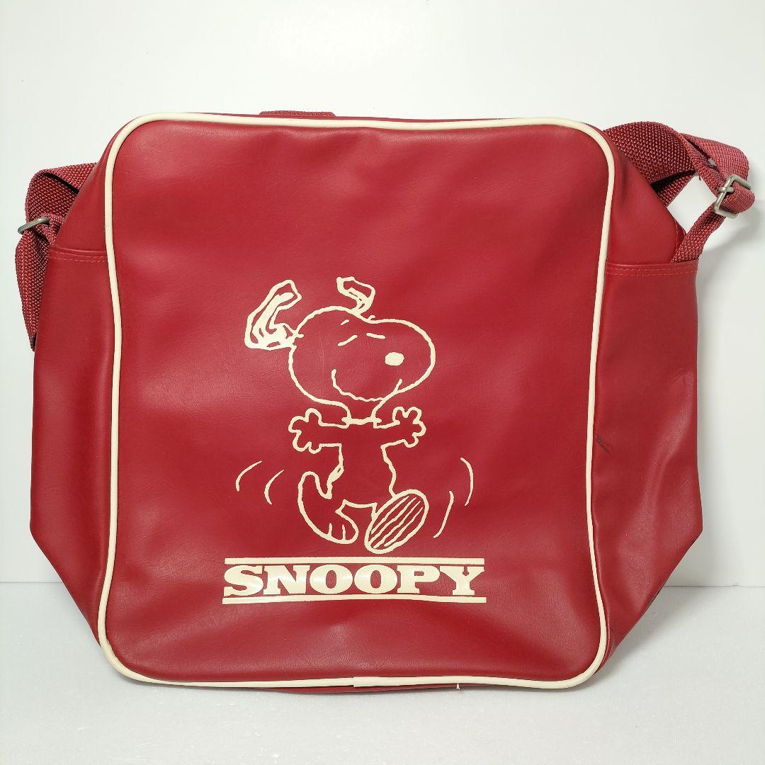 SNOOPY スヌーピーエナメルショルダーバッグレトロジャンク品レア