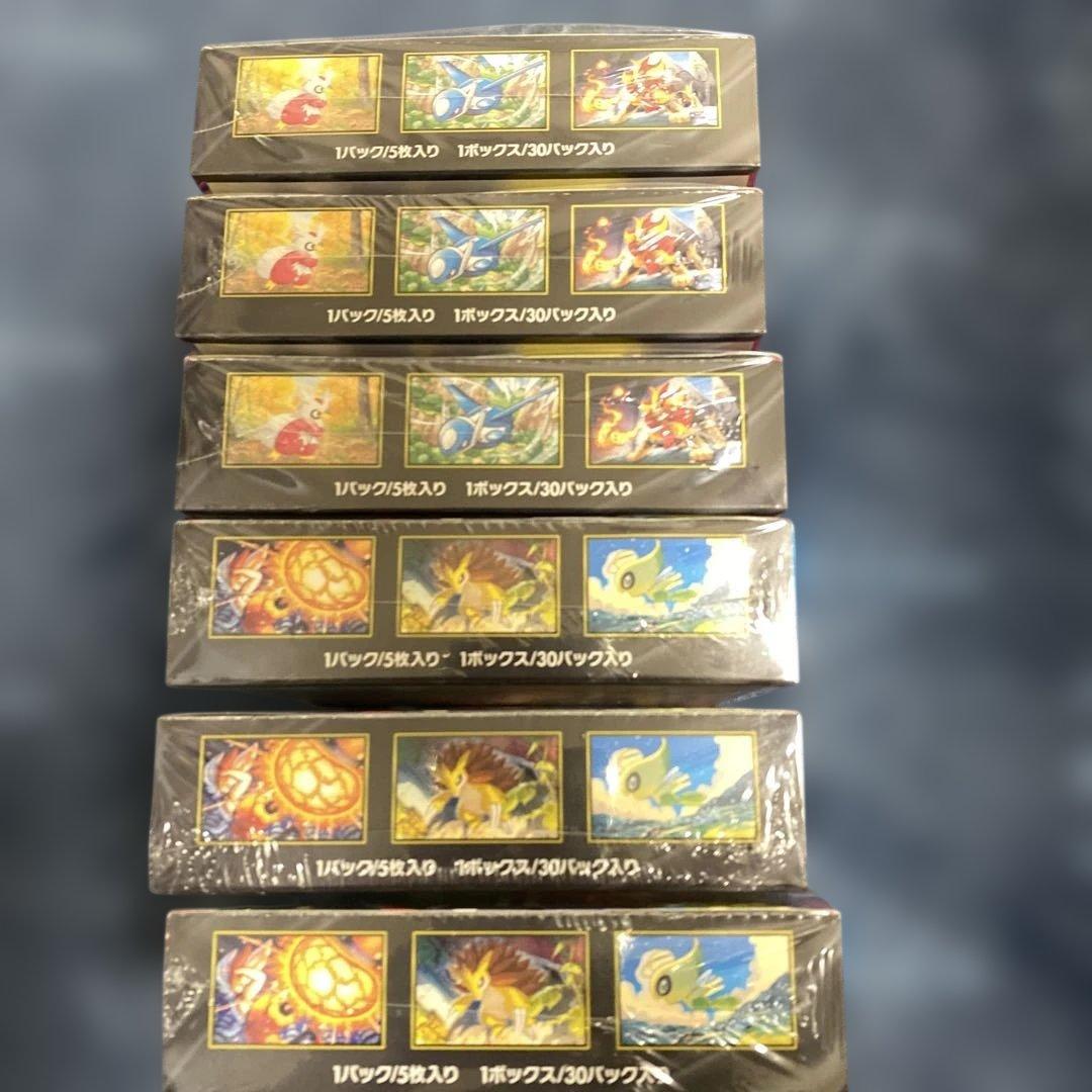 ポケモンカード メガブレイブ3box メガシンフォニア3box シュリンク付