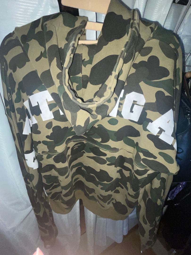 BAPE 迷彩 パーカー a bathing ape エイプ