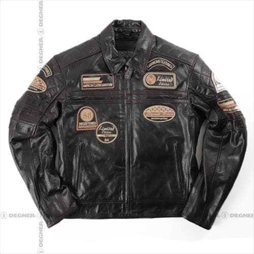 DEGNER デグナー 14WJ-3D レザージャケット ブラウン XL DEGNER（デグナー） バイク用レザージャケット 牛革 カウ ライダース