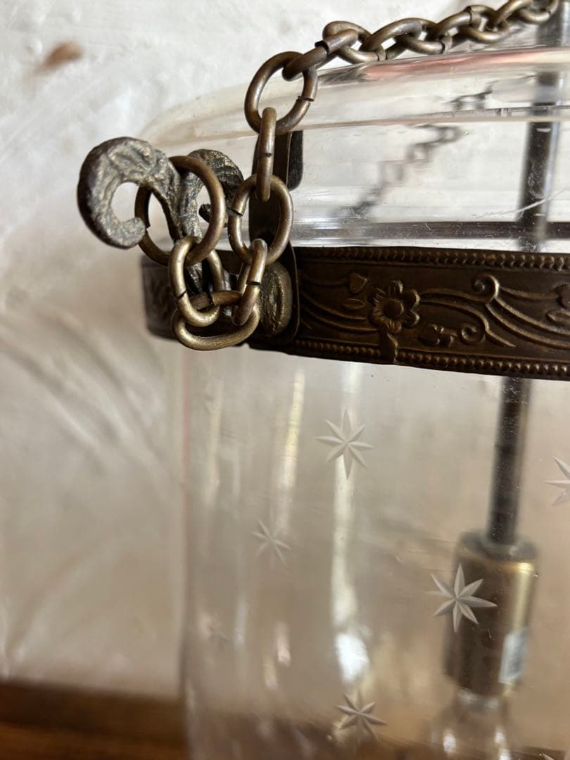 コロニアルスタイル ガラスランプ 天井ライト