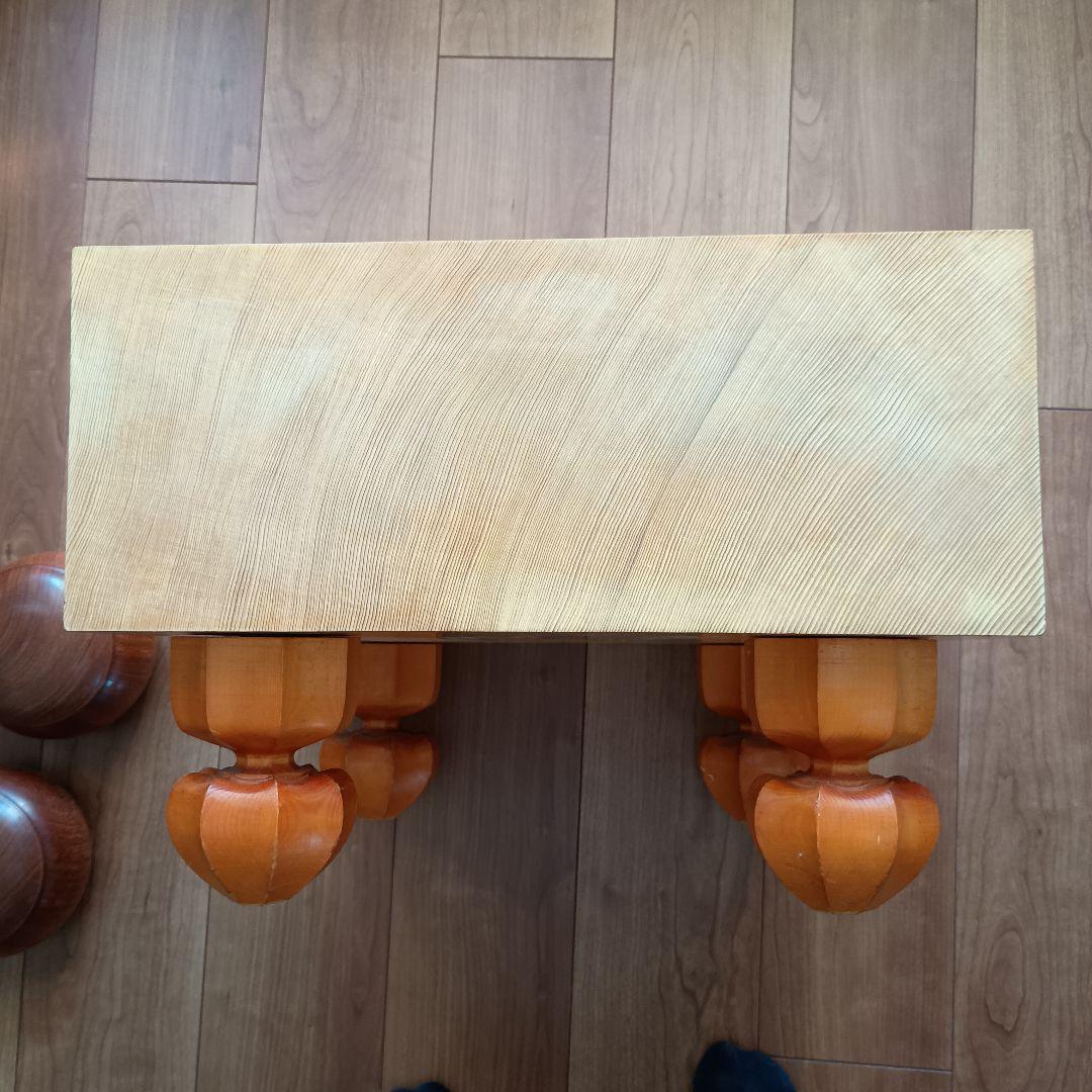 高級碁盤（17.2cm）柾目 蛤白石（180） 那智黒石（181）