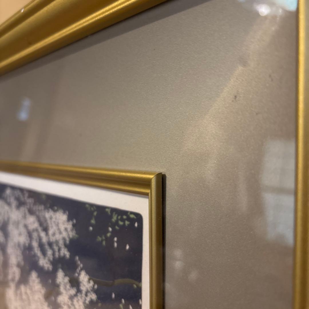 Y*i様 中島千波　シルクスクリーン　樹霊淡墨櫻　桜の絵　額