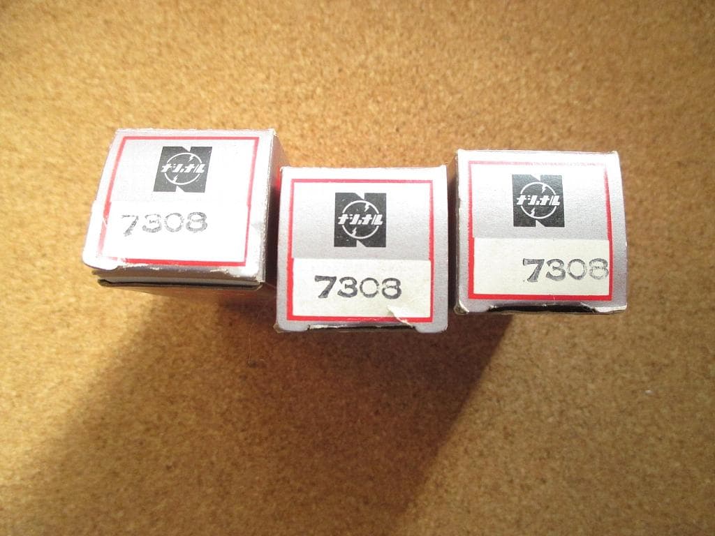 ナショナル真空管 7308 3本 ナショナル Matsushita 7308 E188CC 真空管