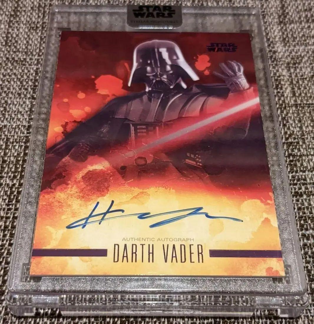 TOPPS スターウォーズ ダースベイダー アナキン 直筆サイン入り