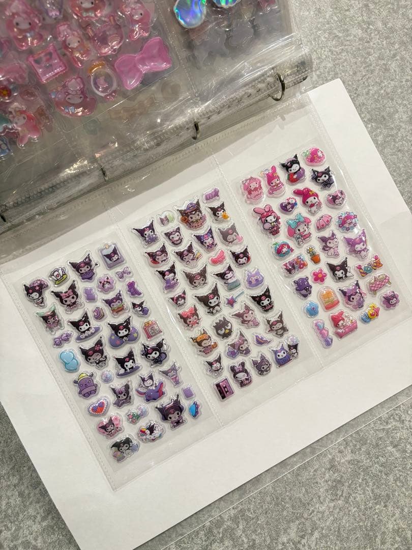 シール帳完成品　A4 ファイル 1冊 33シート　ボンドロ　24h発送　平成女児